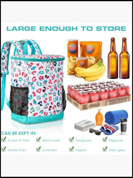 Insulated Backpack Cooler Leak Proof Waterproof Travel Beach Camping Picnic main image 6